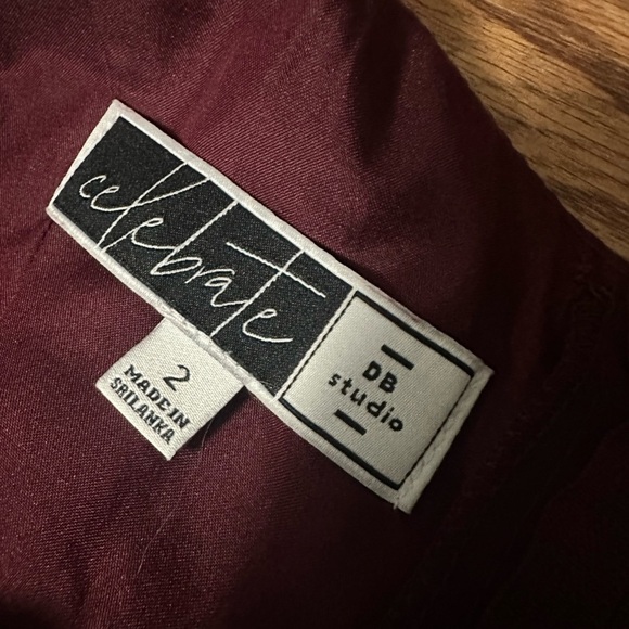 CELEBRATE DB STUDIO Dress with Flutter Sleeve Full Skirt Size 2 - Picture 10 of 16